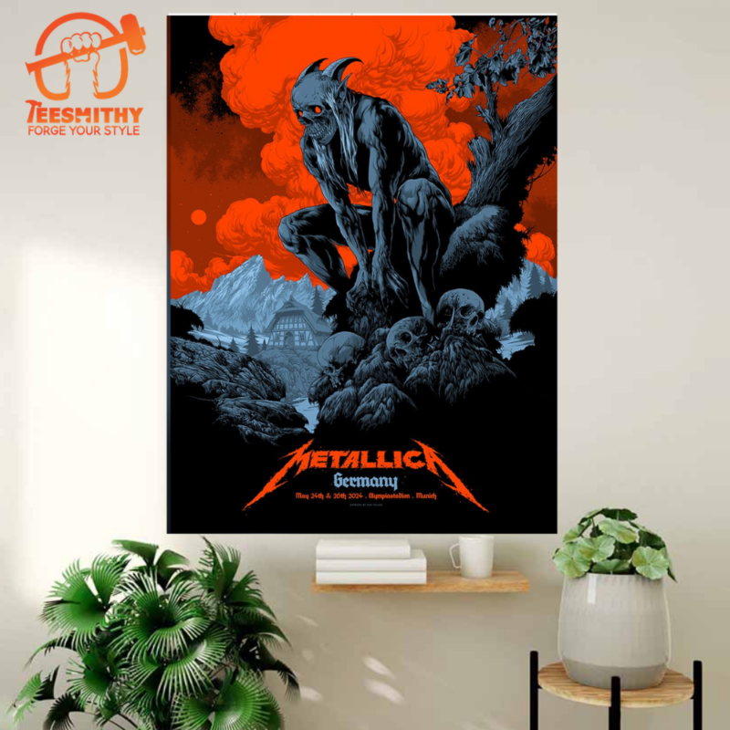 Metallica Germany M72 World Tour 2024 At Olympiastadion In Munich On May 24 And 26 2024 Canvas Poster