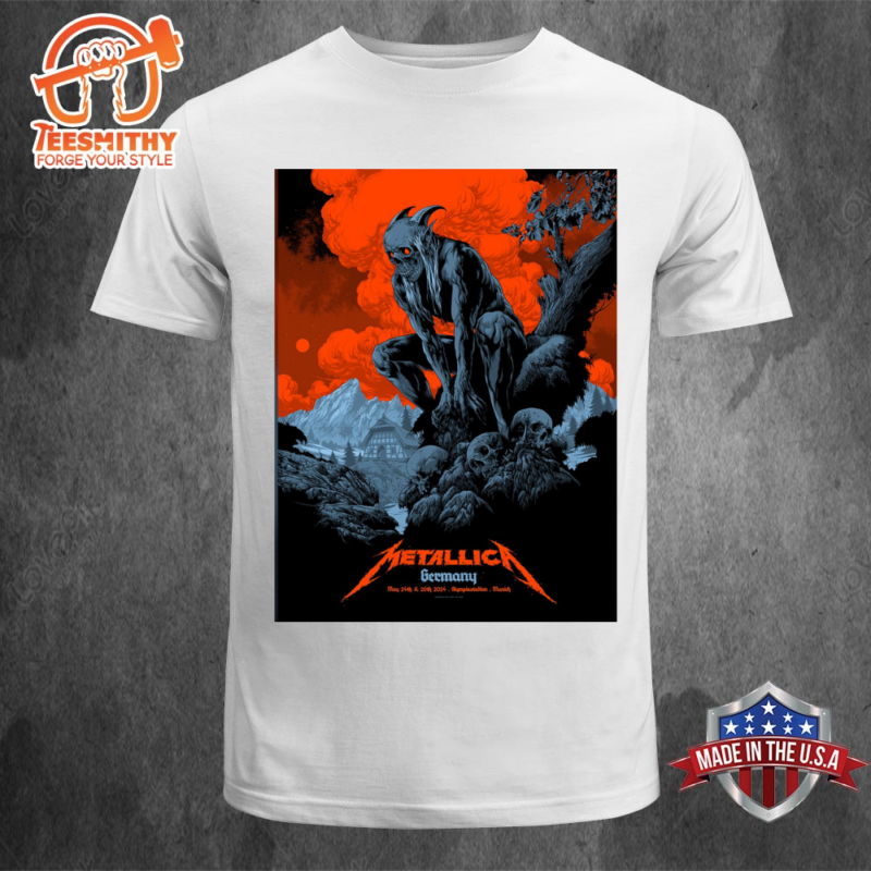 Metallica German M72 World Tour 2024 At Olympiastadion In Munich On May 24 And 26 2024 T-Shirt