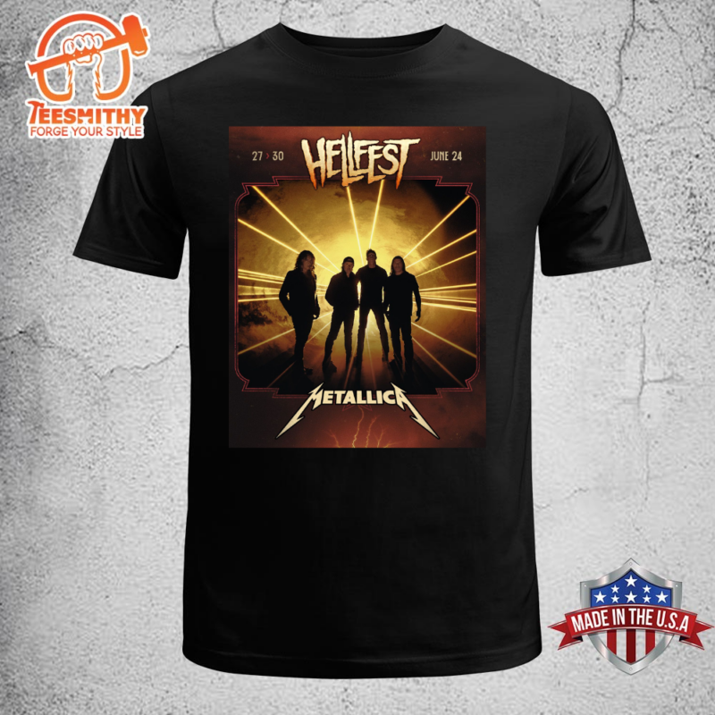 Metallica Hellfest 2024 Black T-shirt Tee