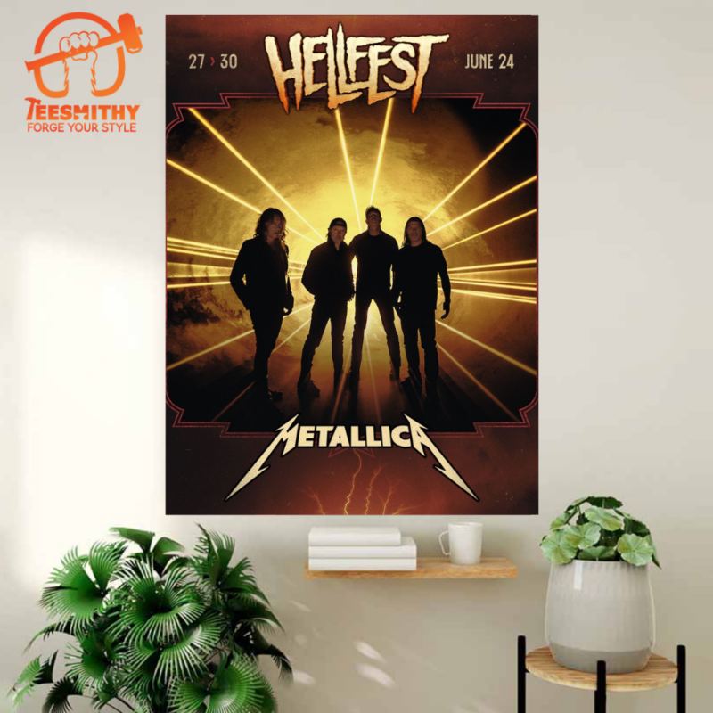Metallica Hellfest 2024 Poster Canvas