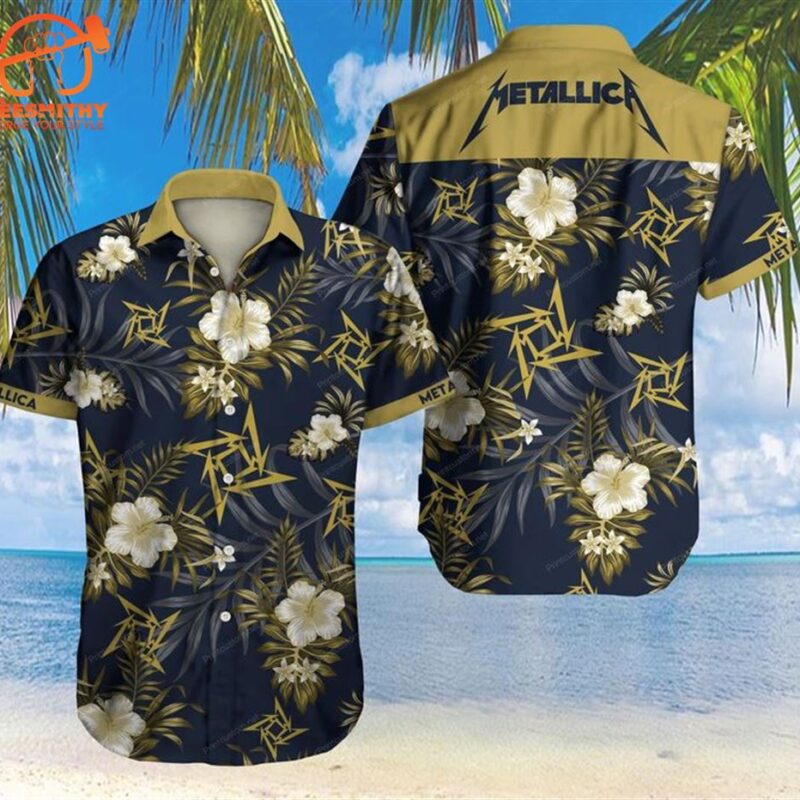 Metallica Jack Skellington Metallica Tour 2024 Hawaiian Shirts