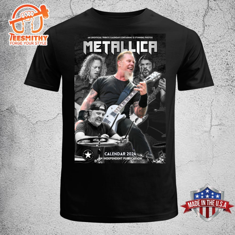 Metallica Large Wall Calendar Tour 2024 Unisex T-shirt