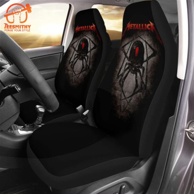 Metallica Skull Spider Car Seat Covers
