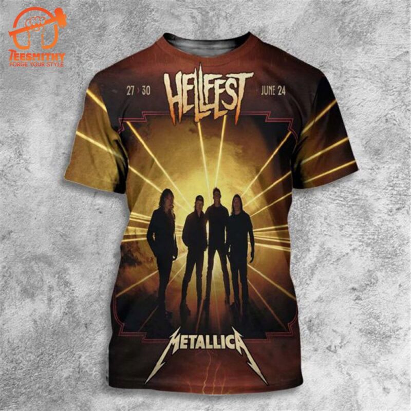 Metallica Will Be In Hellfest On June 29th 2024 3D Shirt