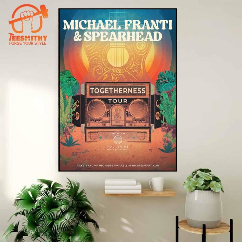 Michael Franti & Spearhead 2024 Togetherness Tour Announced Poster Canvas