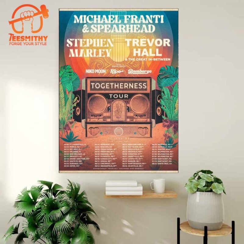 Michael Franti & Spearhead Announce First Leg of 2024 Togetherness Tour Poster Canvas