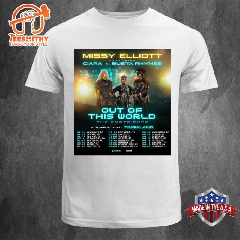 Missy Elliott Out Of This World The Experience Tour Date 2024 T-shirt