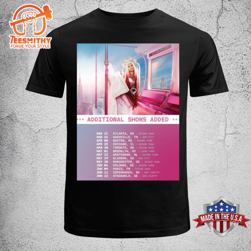 Nicki Minaj Pink Friday 2 World Tour Additional Shows T-shirt