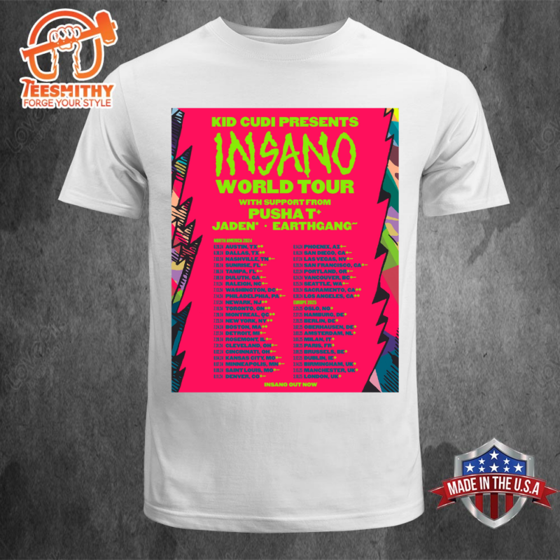 Official Kid Cudi North America Tour 2024 Unisex T-shirt