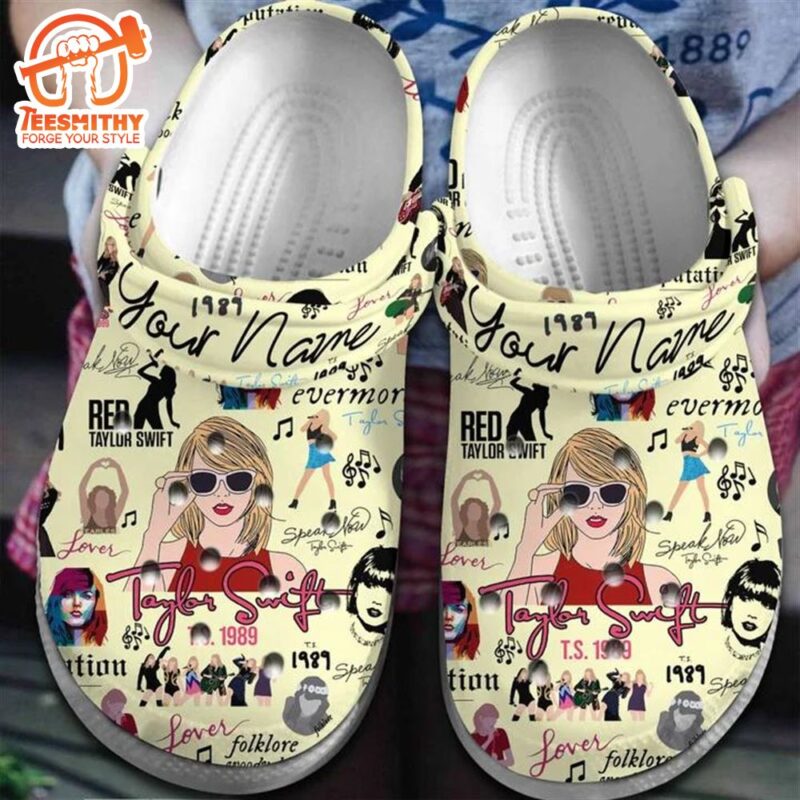 Personalized Beautiful Singer Taylor Swift Clogs For Fans