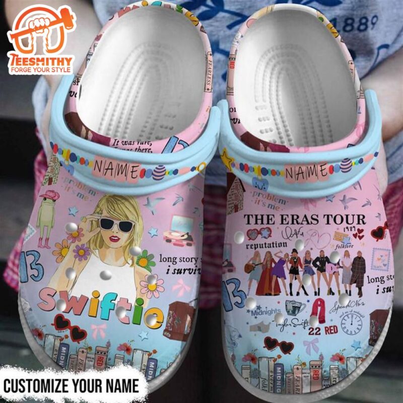 Personalized Clogs Swiftie The Eras Tour Clogs, Cute Gift For Taylor’s Fans