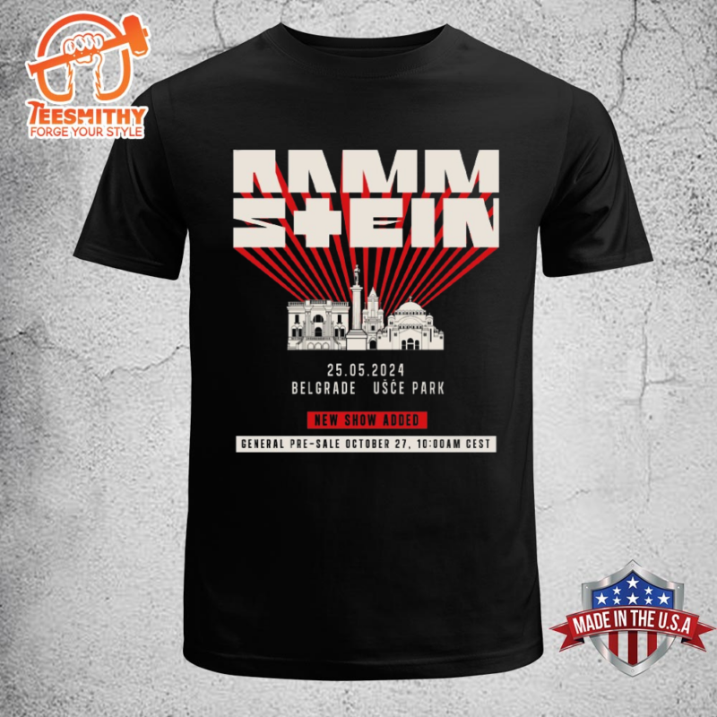 Rammstein 25 05 2024 Belgrade Usce Park Tour T-Shirt