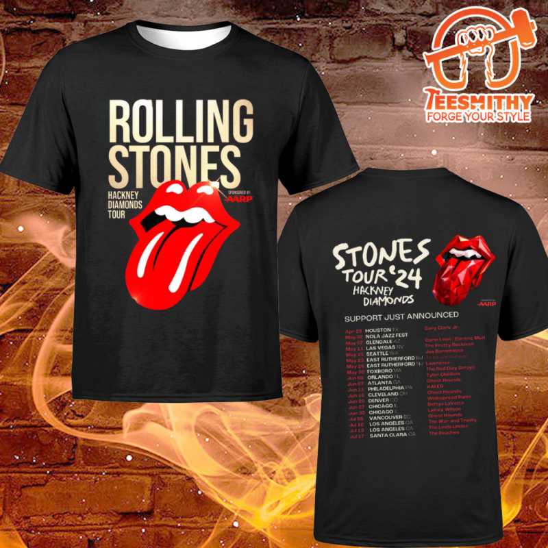 Rolling Stones Hackney Diamonds ’24 The Rolling Stones Announce 2024 Tour Dates T-shirt