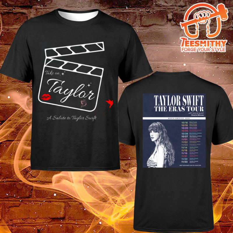 Take On Taylor The Eras Tour North America 2024 Unisex T-shirt