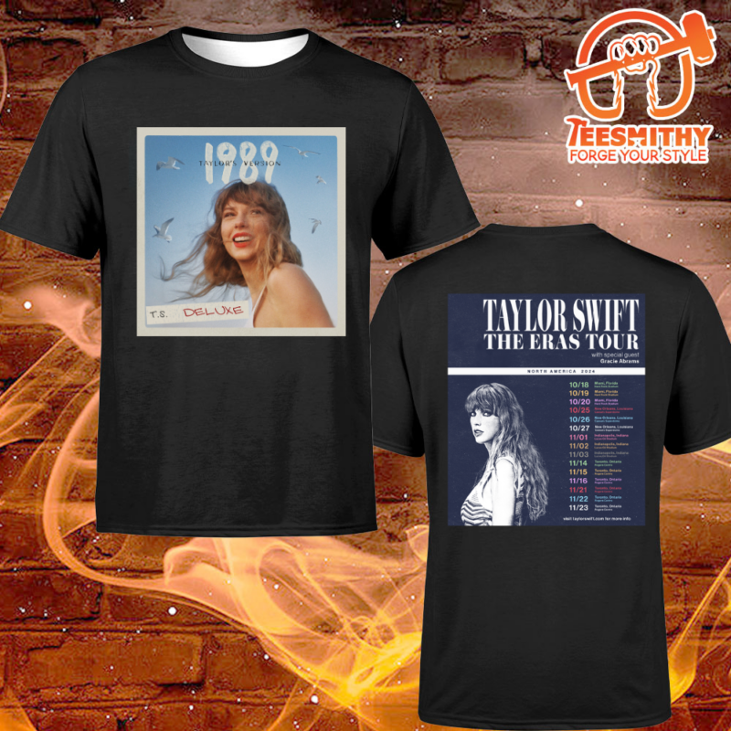 Taylor Swift 1989 Version The Eras Tour North America 2024 Unisex T-shirt