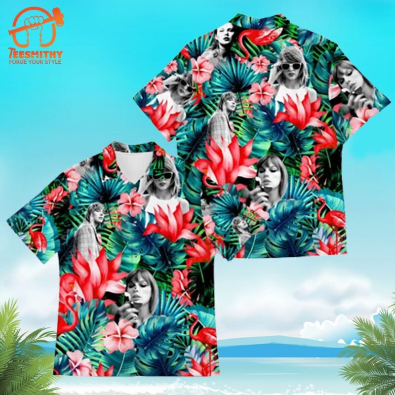 Taylor Swift Floral Tropical Hawaiian Shirt