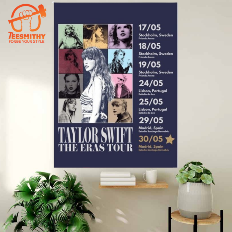 Taylor Swift Stockholm Merch Sunday 19 May The Eras Tour Dates Posters Canvas