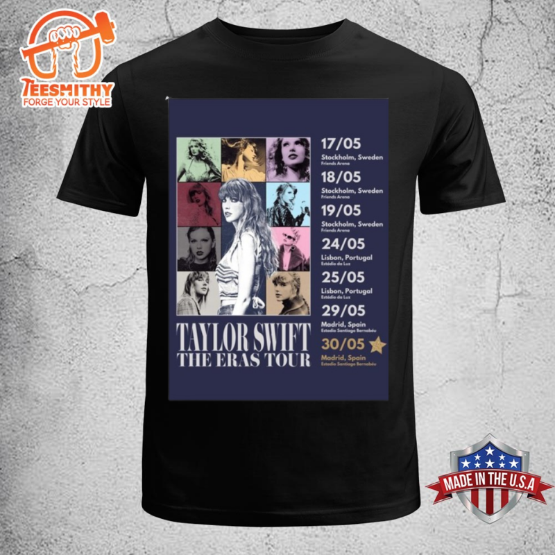 Taylor Swift Stockholm Merch Sunday 19 May The Eras Tour Dates T-shirt Tee