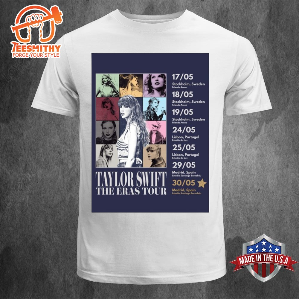 Taylor Swift Stockholm Merch Sunday 19 May The Eras Tour Dates Unisex T-shirt