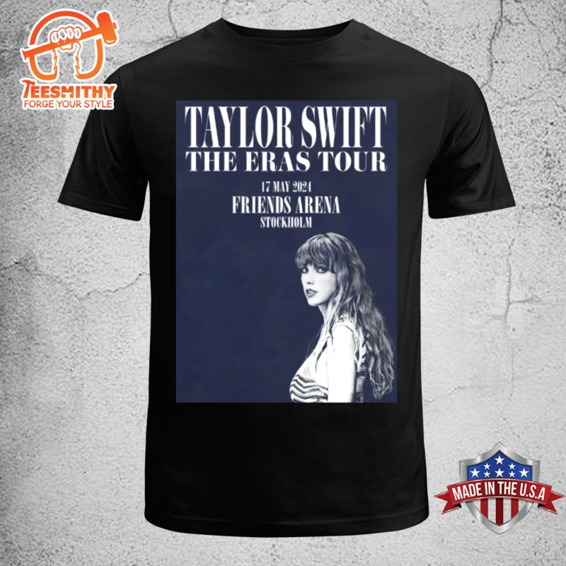 Taylor Swift Stockholm Merch The Eras Stadium 2024 World Tour Tee T-shirt