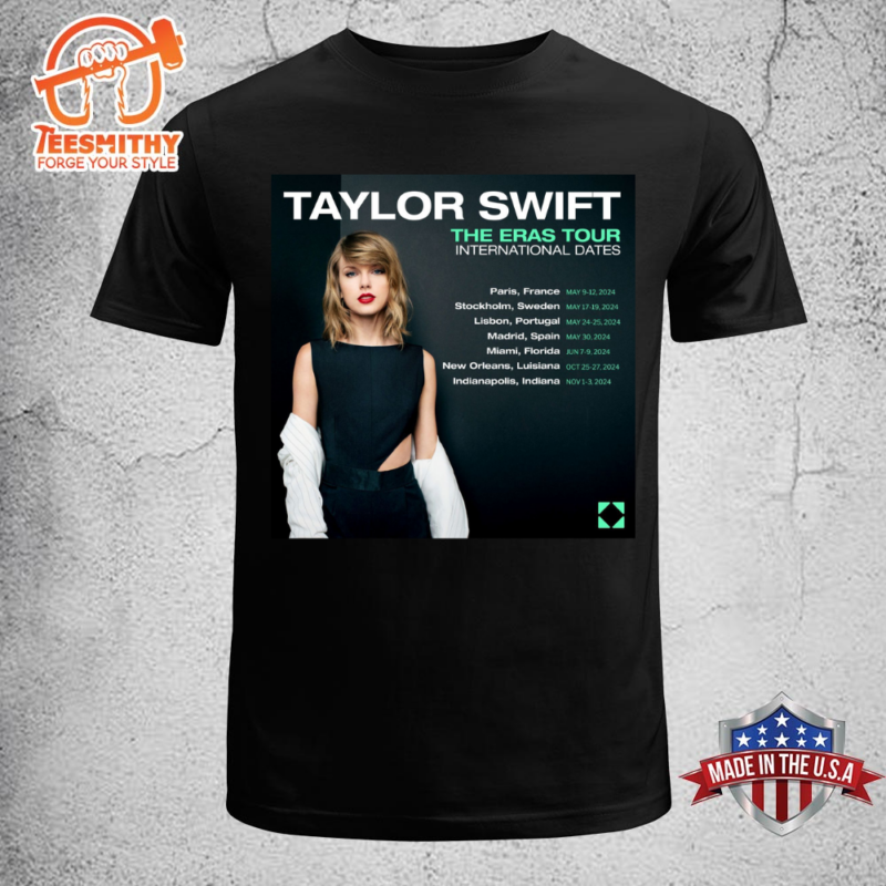 Taylor Swift Stockholm Merch The Eras Tour International Dates Unisex T-shirt