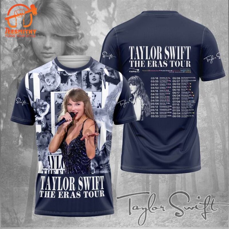 Taylor Swift Stockholm Merch The Eras Tour Timeline Signature 3D Shirt