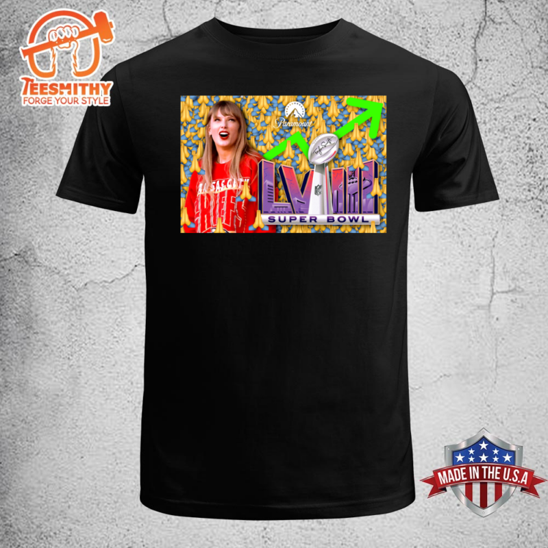 Taylor Swift Super Bowl 2024 Black T-shirt Unisex