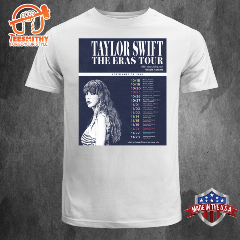 Taylor Swift The Eras Tour 2024 North America T-shirt