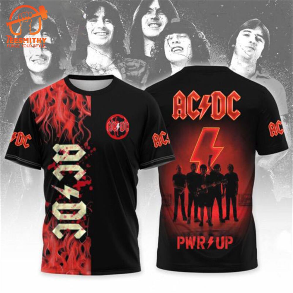 The AC DC Family PWR Up Special Design 3D T-Shirt