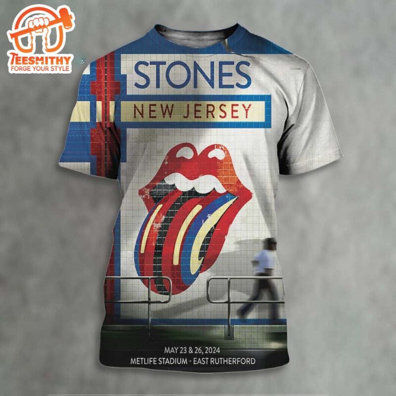 The Rolling Stones Hackney Diamonds Tour 2024 At Metlife Stadium 3D Shirt