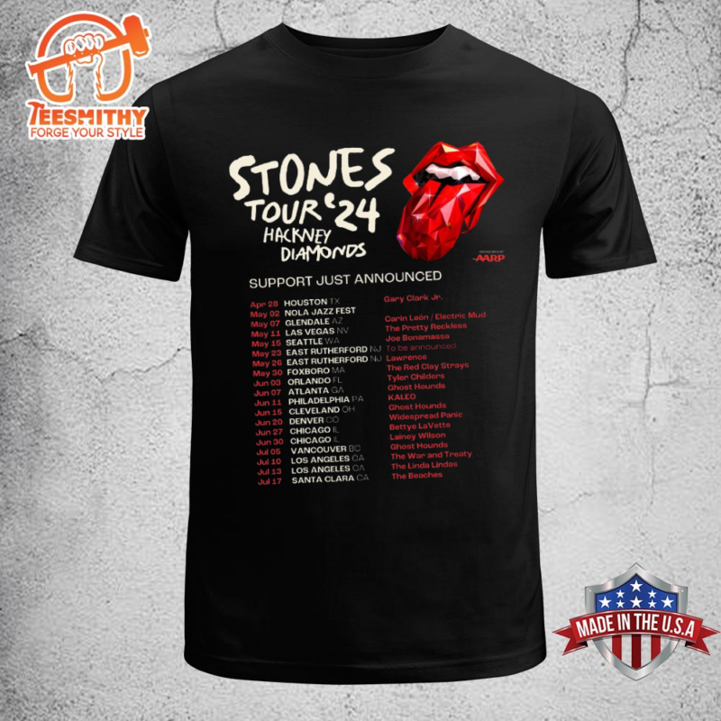 The Rolling Stones North American Tour 2024 Unisex T-shirt