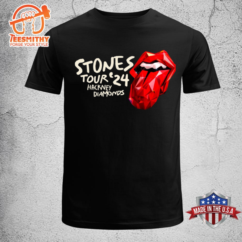 The Rolling Stones Signed Hackney Diamonds Tour 2024 Unisex T-shirt