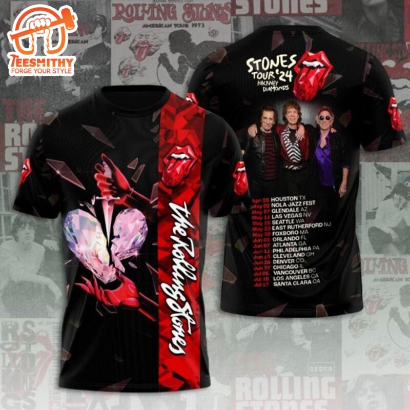 The Rolling Stones Tour 2024 3D T-Shirt