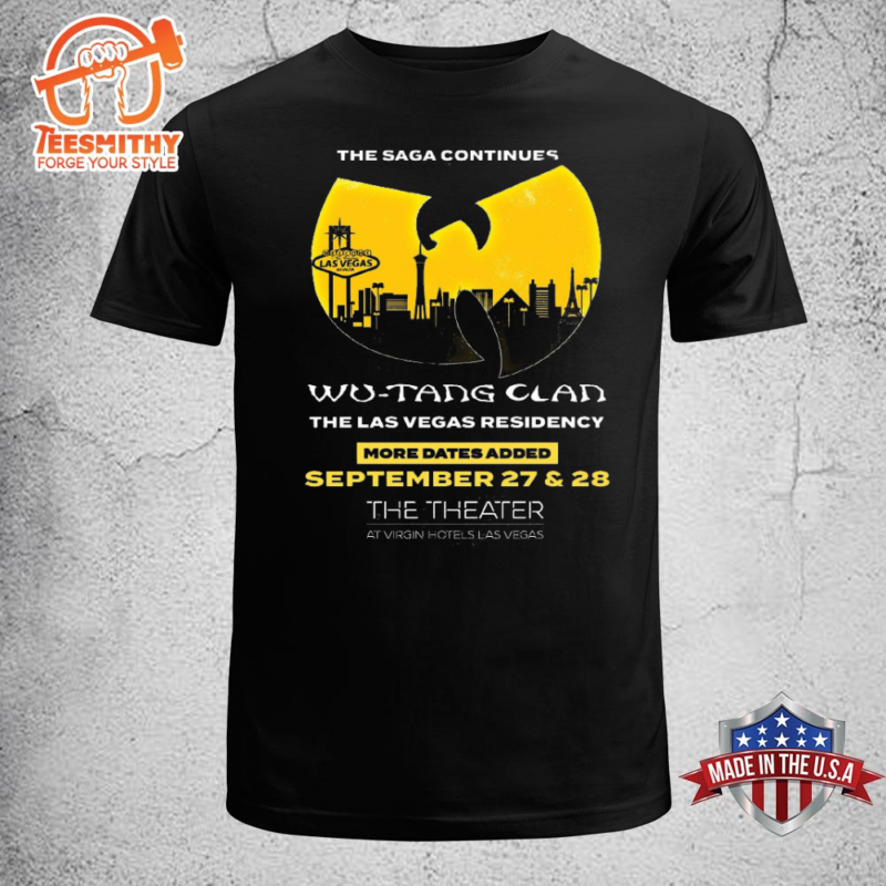 Wu-Tang Tour 2024 The Saga Las Vegas Residency September 27 & 28 Unisex T-shirt