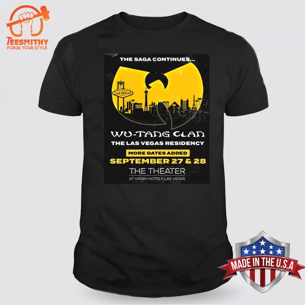 Wu-Tang Tour 2024 Wu-Tang Clan The Las Vegas Residency September 27 & 28 T-shirt