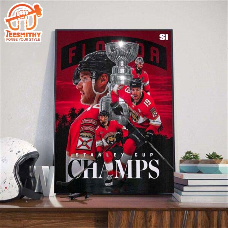 024 Stanley Cup Champions Are Florida Panthers For The First Time In Franchise Poster Canvas
