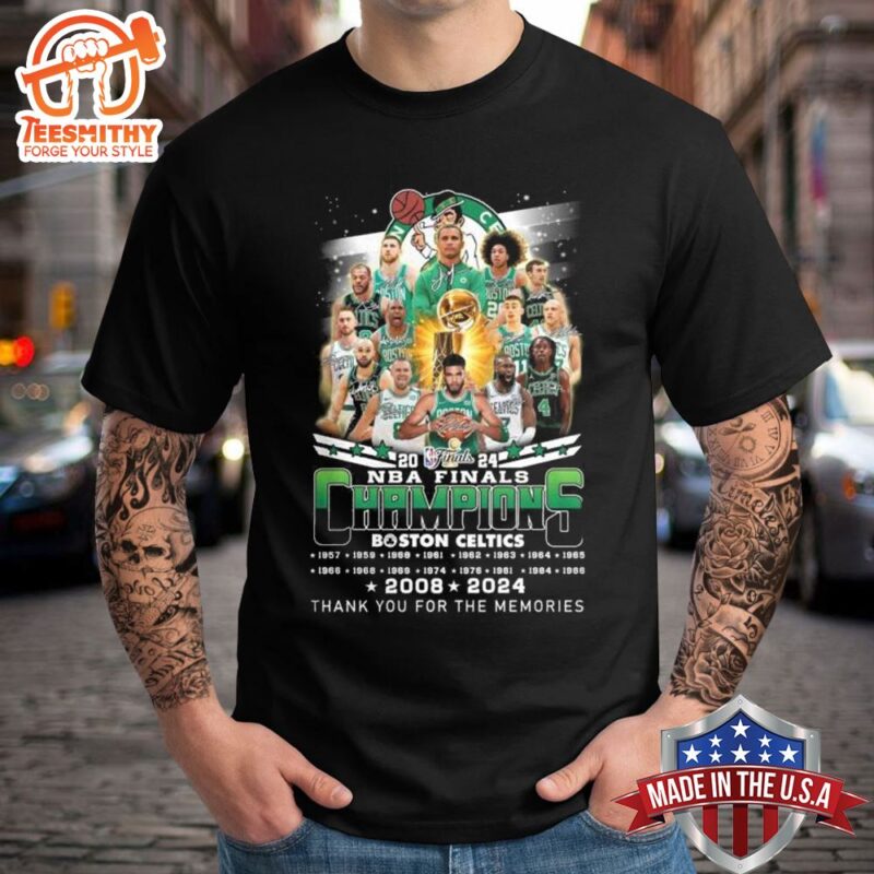 2024 NBA Finals Champions Boston Celtics 2008-2024 Thank You For The Memories T-Shirt