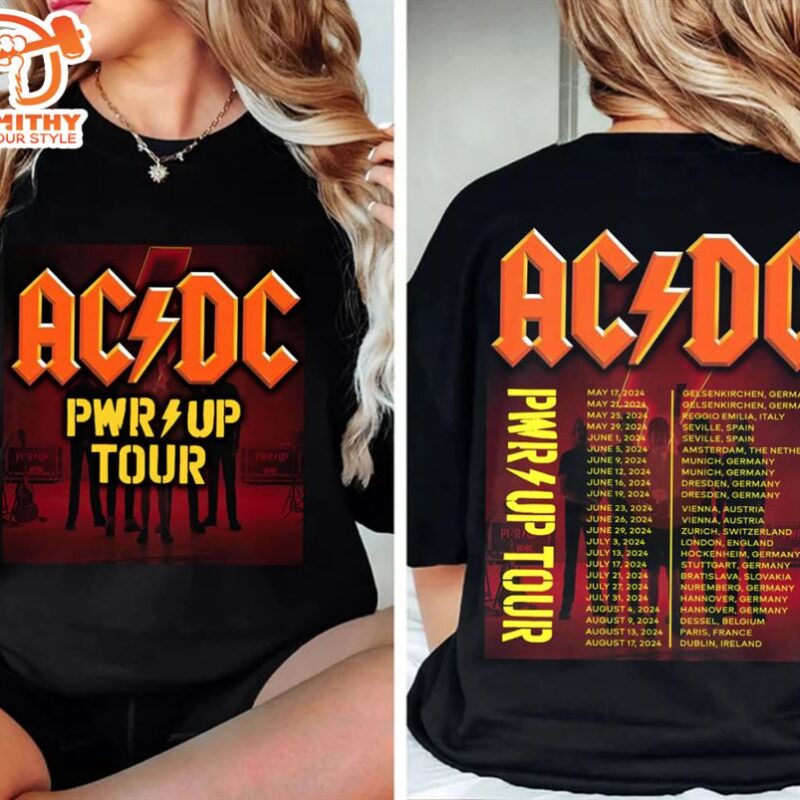 AC DC Power Up Tour 2024 Dates Unisex T-shirt
