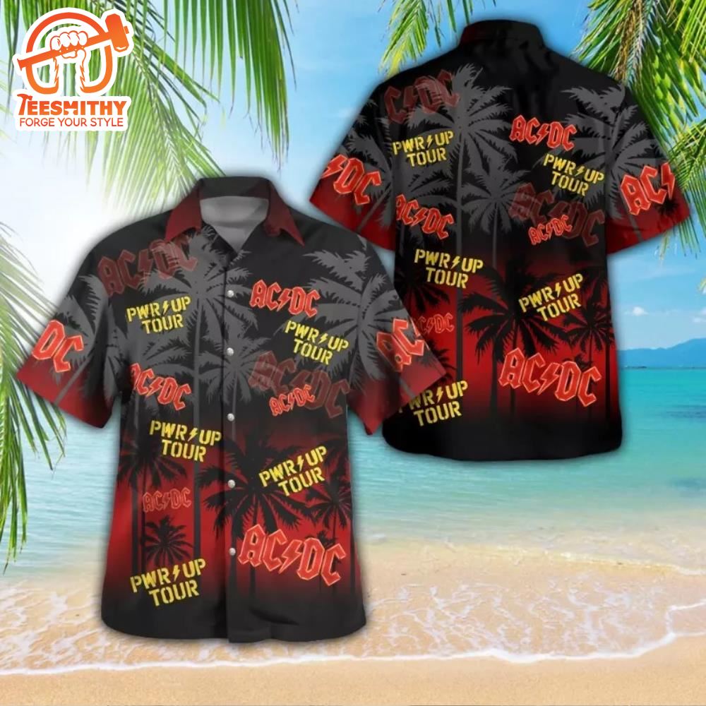 ACDC 3D  Rock Band Music Hawaii Shirt