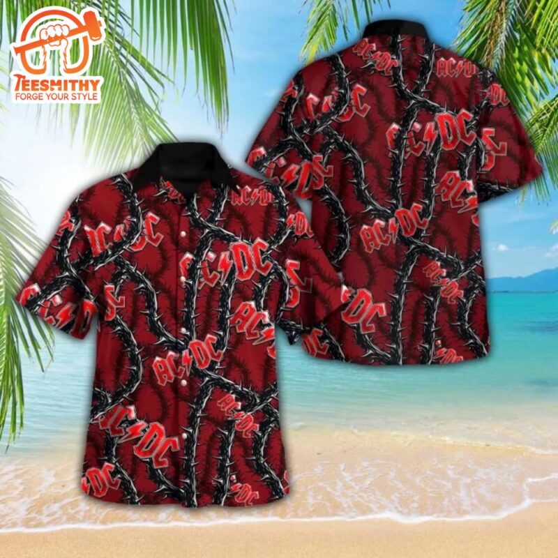 ACDC 3D  Rock Band Music Summer Gift For Fans Hawaii Shirt