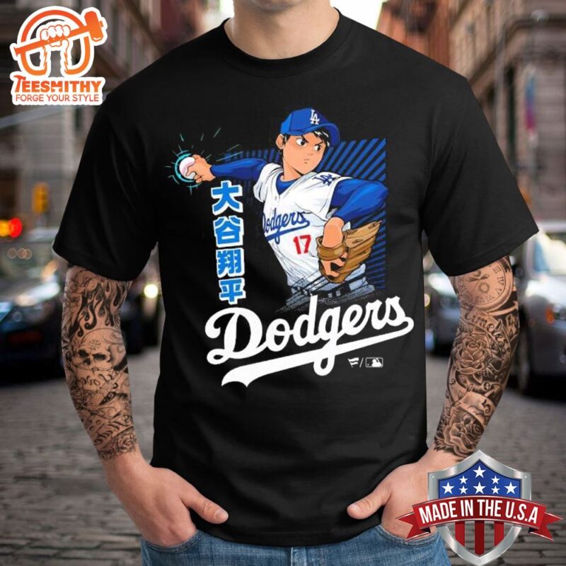 Awesome Shohei Ohtani Los Angeles Dodgers Baseball Player Anime 2024 T-shirt