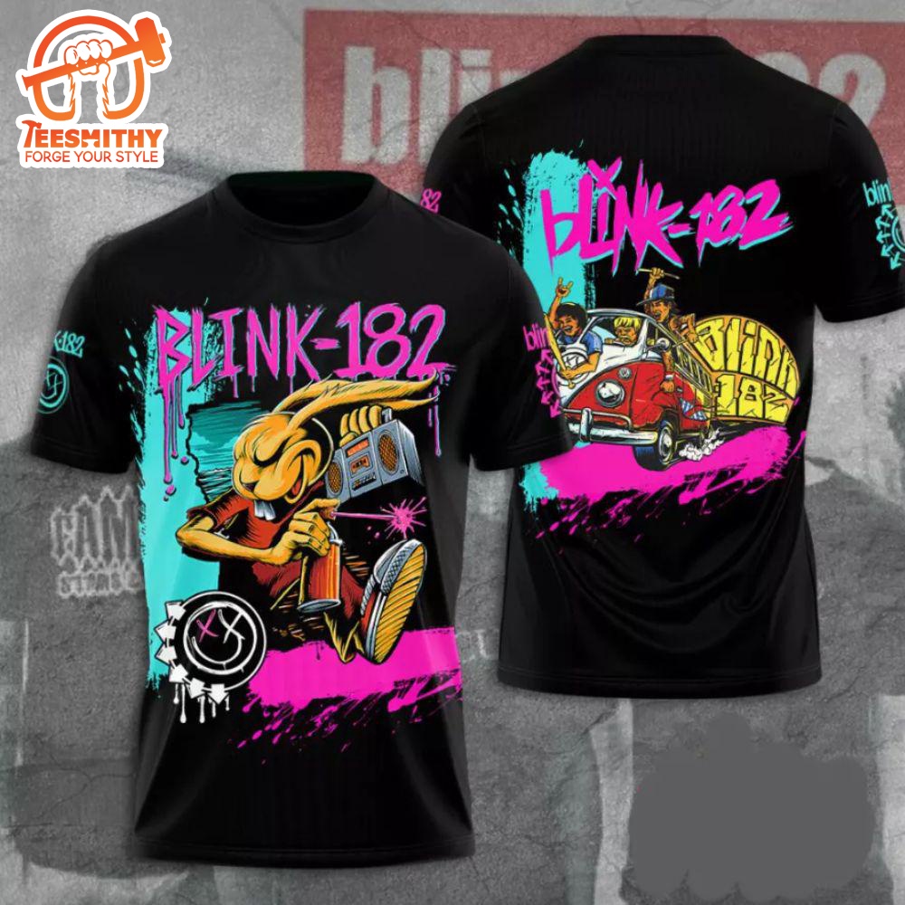 Blink-182 3D Rabit Music Band For Men And Women 3D T-shirt