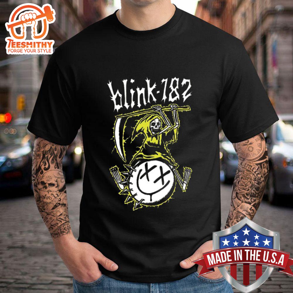 Blink 182 Concert Merch Rock Hard Tour 2024 T-shirt