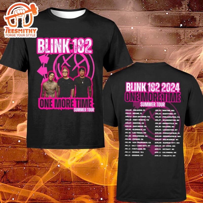 Blink 182 One More Time Tour 2024 Blink 182 Summer Tour Performance Schedule Shirt