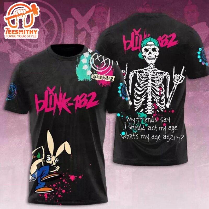 Blink-182 Rock Band All Over Printed 3D T-Shirt