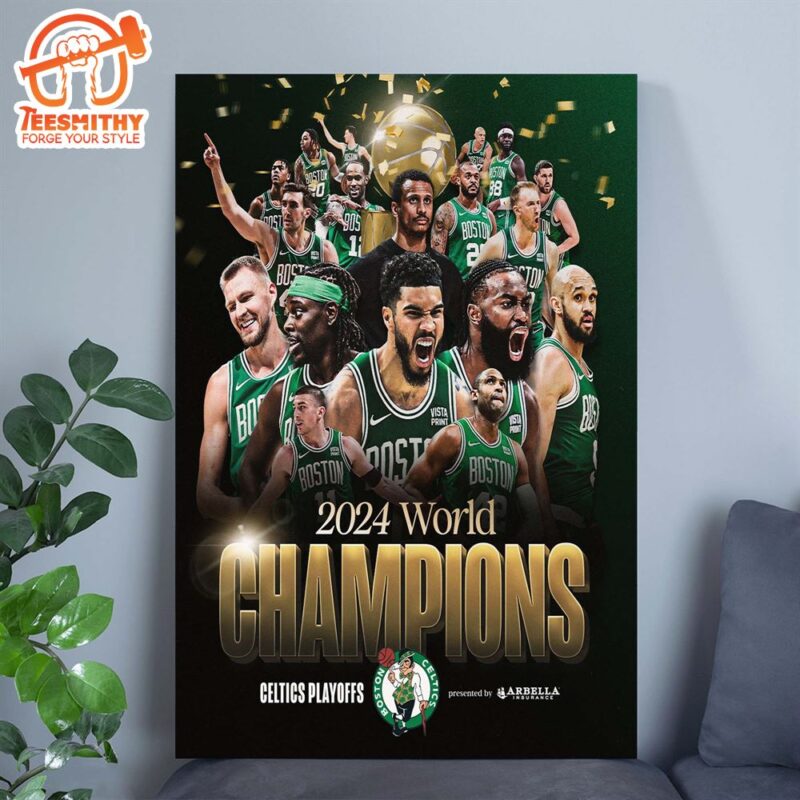 Boston Celtics 2023-24 NBA Champions Poster