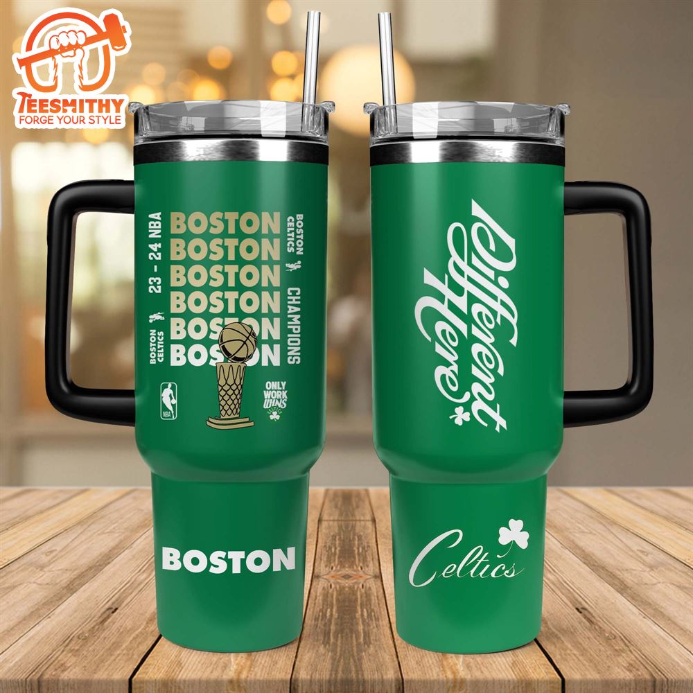 Boston Celtics 2024 NBA Finals Champions Style Tumbler 40OZ