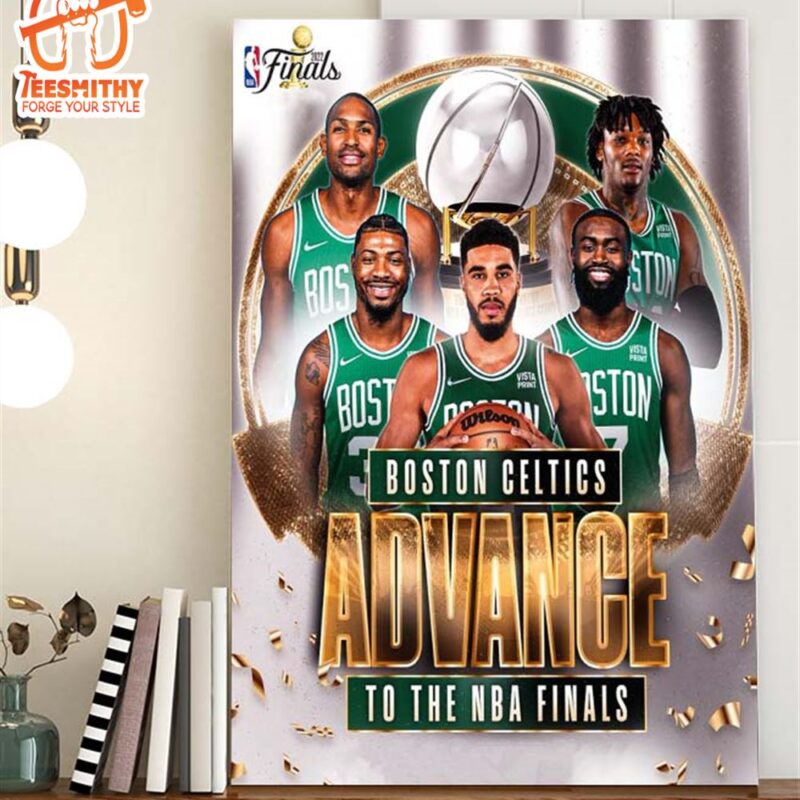 Boston Celtics Eastern Conference Finals Champions NBA Poster Canvas