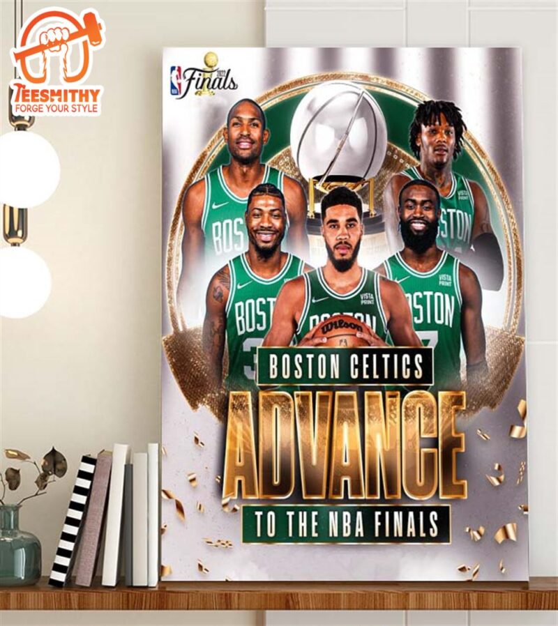 Boston Celtics Eastern Conference Finals Champions NBA Poster Canvas