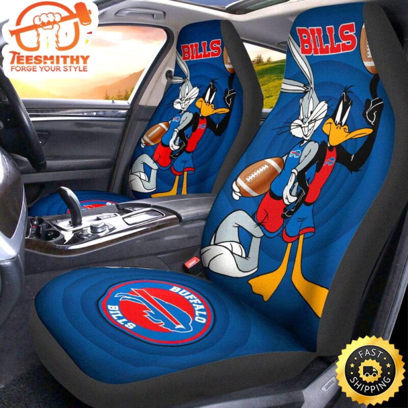 Buffalo Bills Bugs-Bunny With Daffy Duck Car Seat Covers